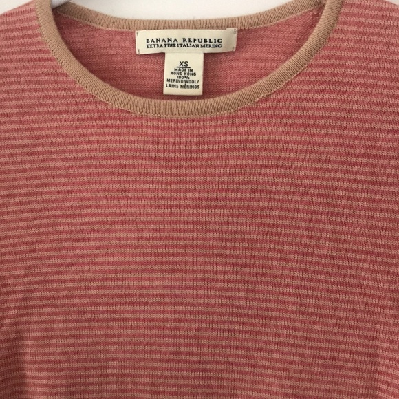 Banana Republic Merino Wool Striped Sweater - Picture 2 of 4